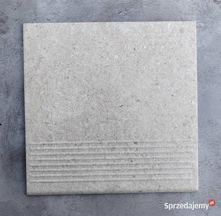 Granitos Beige stopnica prosta 30x30 schodowa