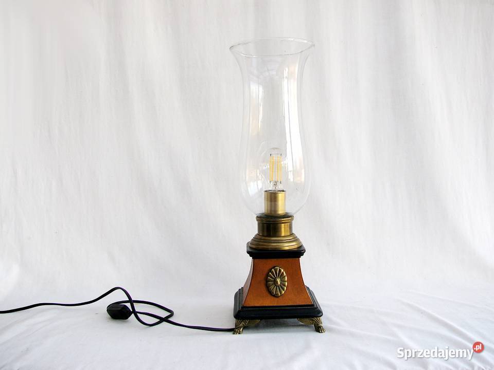 Lampka mosiądz Vintage Gabinet Szczecinek