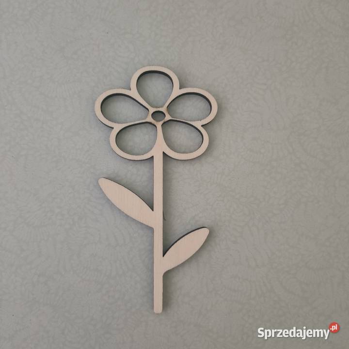 Kwiat sklejka drewno decoupage scrapbooking Tczew