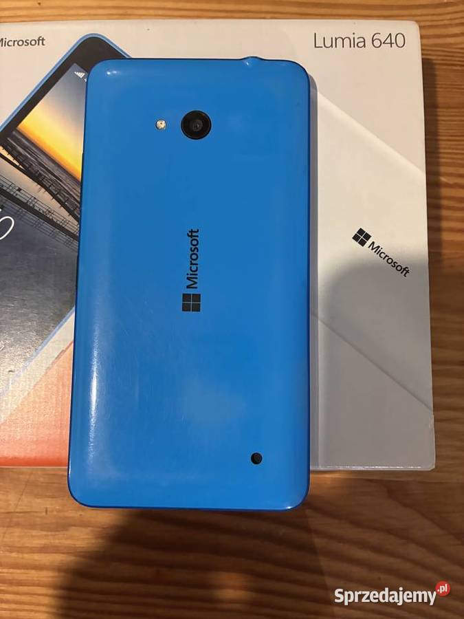 Microsoft Lumia 640 niebieska Windows Phone