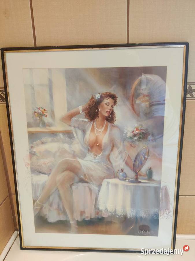 Obraz Piękna kobieta vintage Myszków