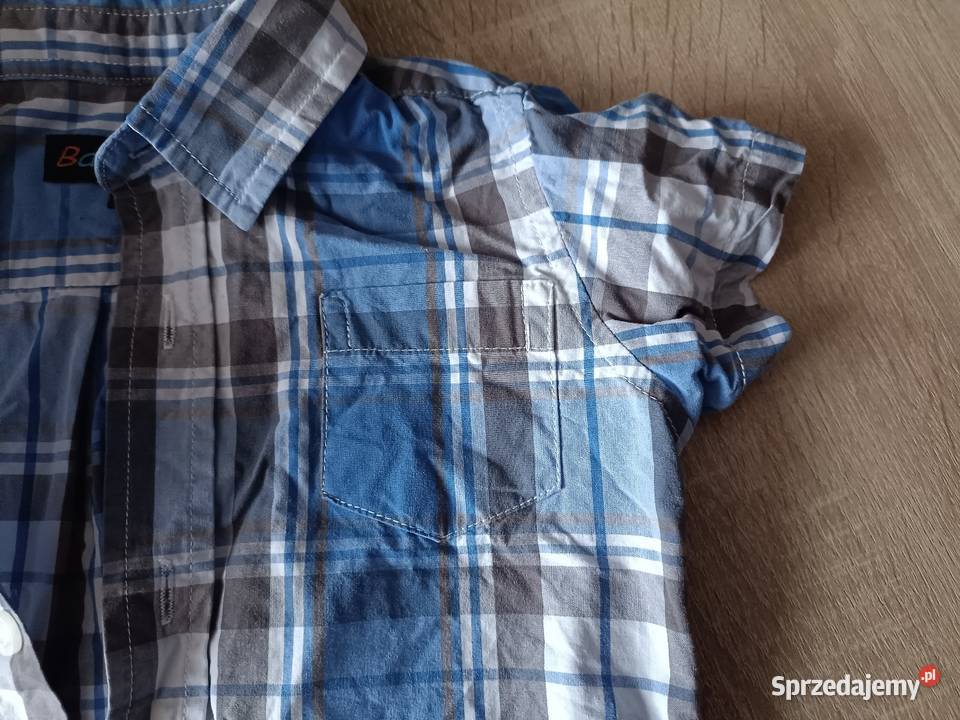 Koszula w kratę niebieska Baby Skill 80 chłopiec Kwidzyn sprzedam