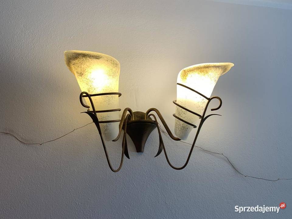 Żyrandol kinkiety lampa zestaw komplet