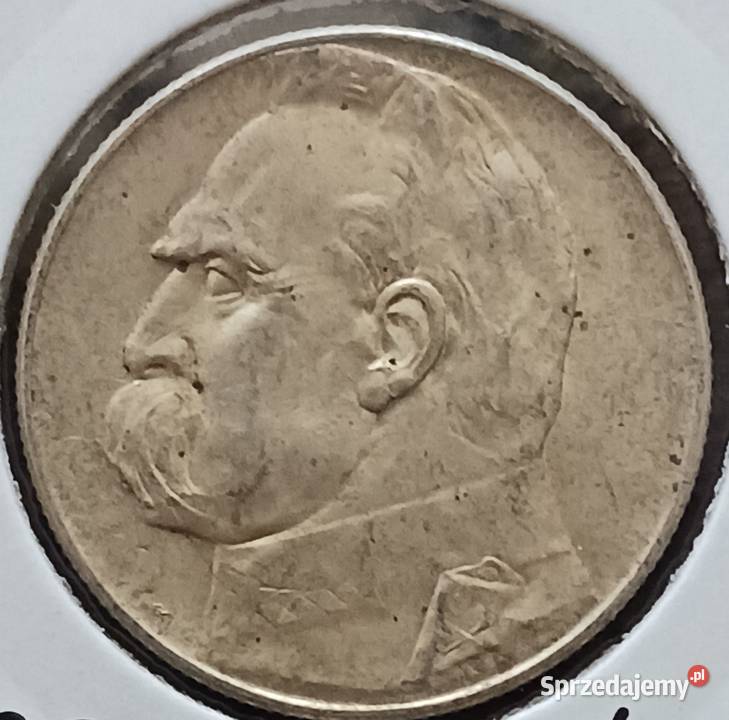 5 J Piłsudski 1935 r 1 oryginał mennicze Numizmatyka Konin