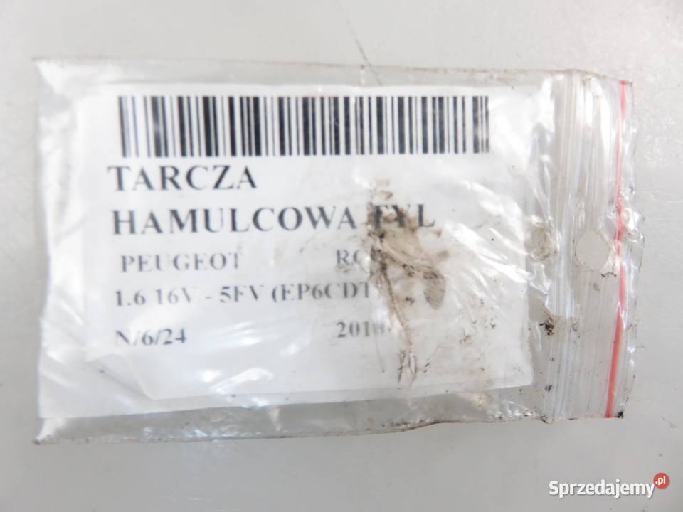 TARCZE HAMULCOWE TYŁ PEUGEOT RCZ osobowe sprzedam