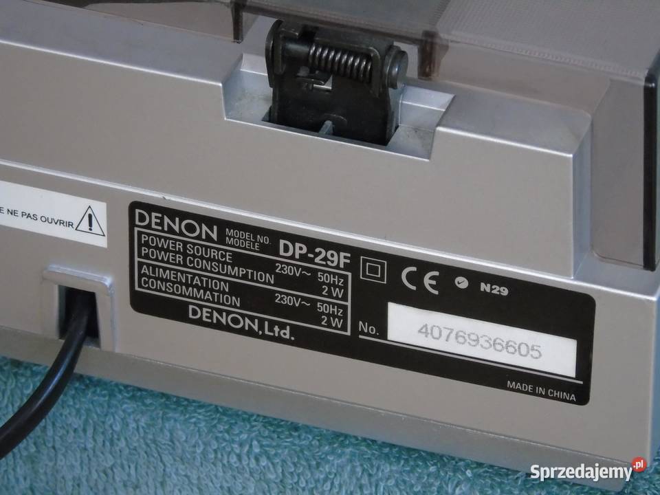 Gramofon Denon DP29F automat przedwzmacniacz