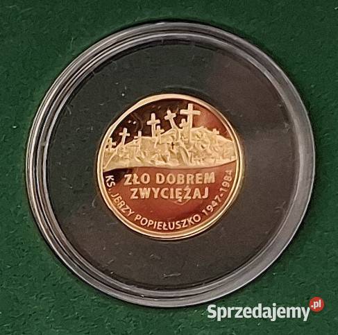 Złota Moneta Kolekcjonerska 37 Ks Jerzy Gliwice sprzedam