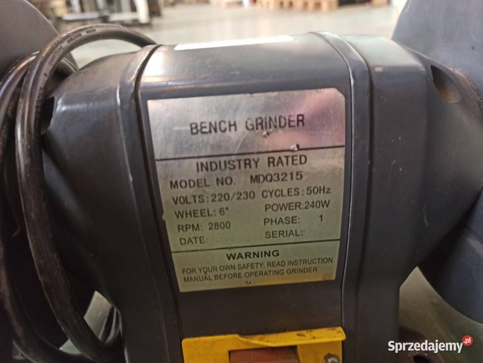 Szlifierka stołowa BENCH GRINDER 240W sprawna Skierniewice