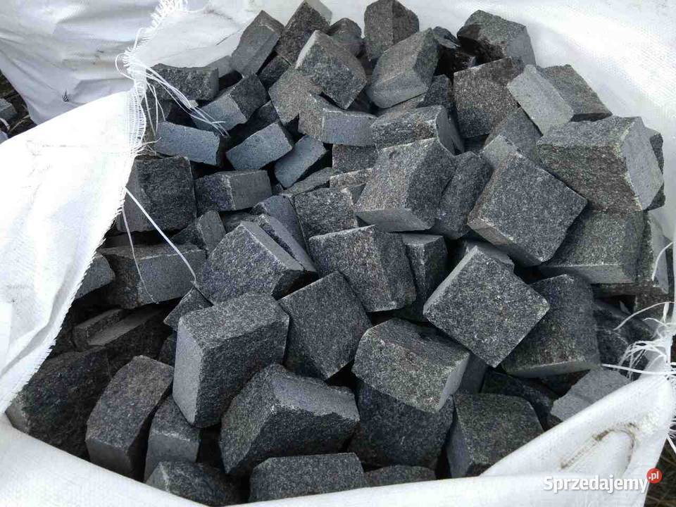 Kostka Brukowa Granitowa Czarna 10x10x5 małopolskie Kraków
