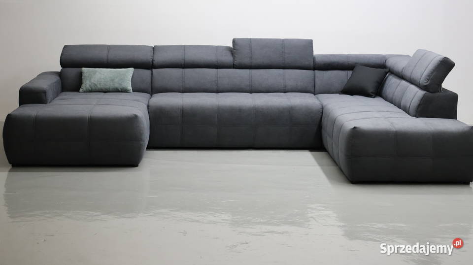 TNH WIelkie U regulowane zagłówki popielaty 359cm Poznań