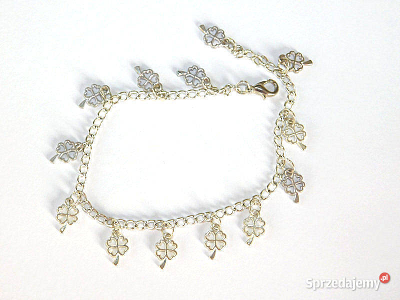 Delikatna bransoletka koniczynki