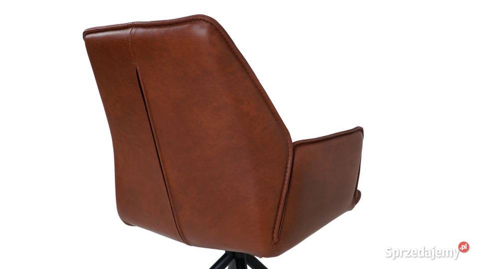 Krzesło Rio w brązowej skórze naturalnej Woźniki sprzedam