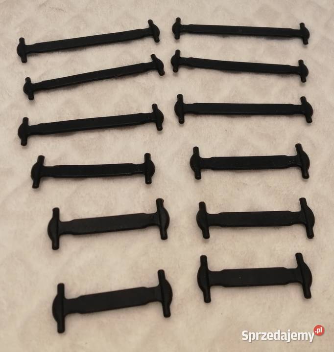 Sznurówki silikonowe bez wiązania szare 16