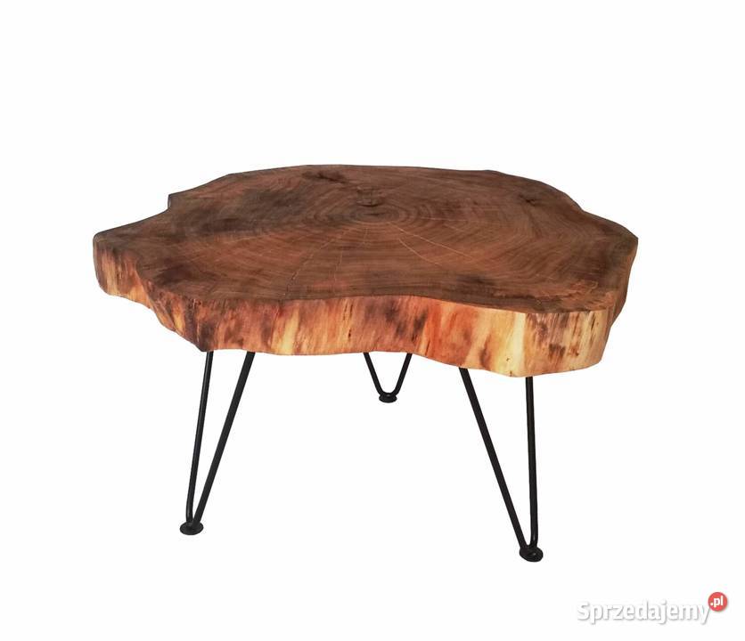 Stolik kawowy z pnia drzewa klonowego monolit 78cm Kostrzyn