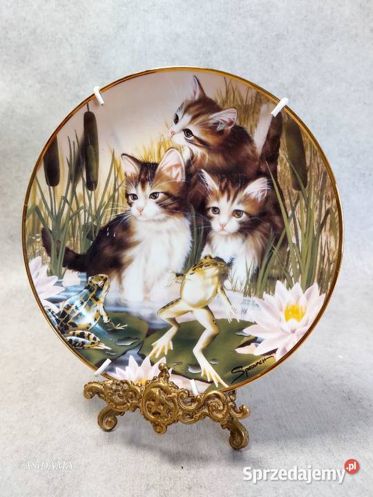 PORCELANOWY KOLEKCJONERSKI TALERZ FRANKLIN MINT Dobrzany