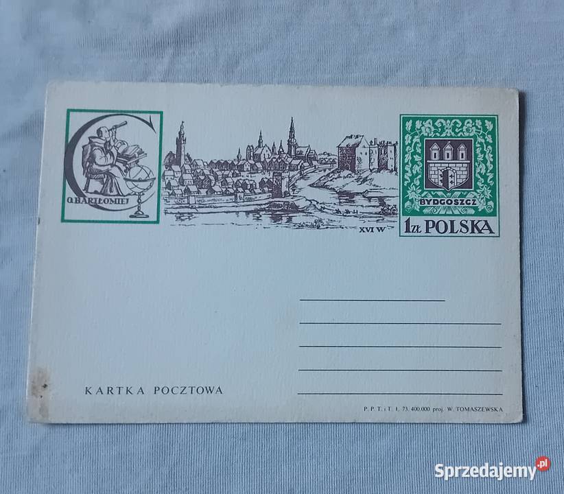 Pocztówka Bydgoszcz PPTiT 1973 r Antyki, Sztuka, Kolekcje Koźminek