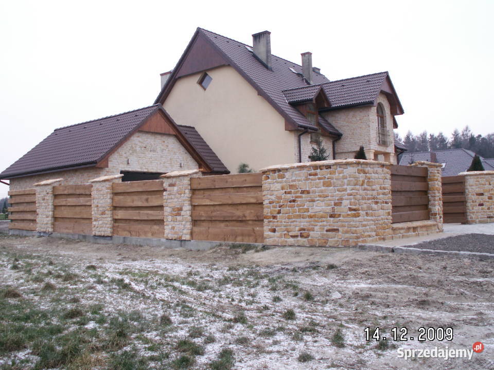Kamień naturalny na ogrodzenia bramy mury murki