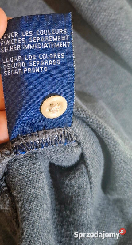 Szara koszulka Polo Tommy Hilfiger vintage