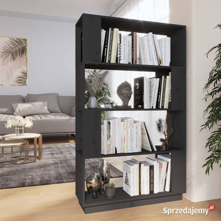 Regał na książkiprzegroda szary 80x25x132 Regały Warszawa