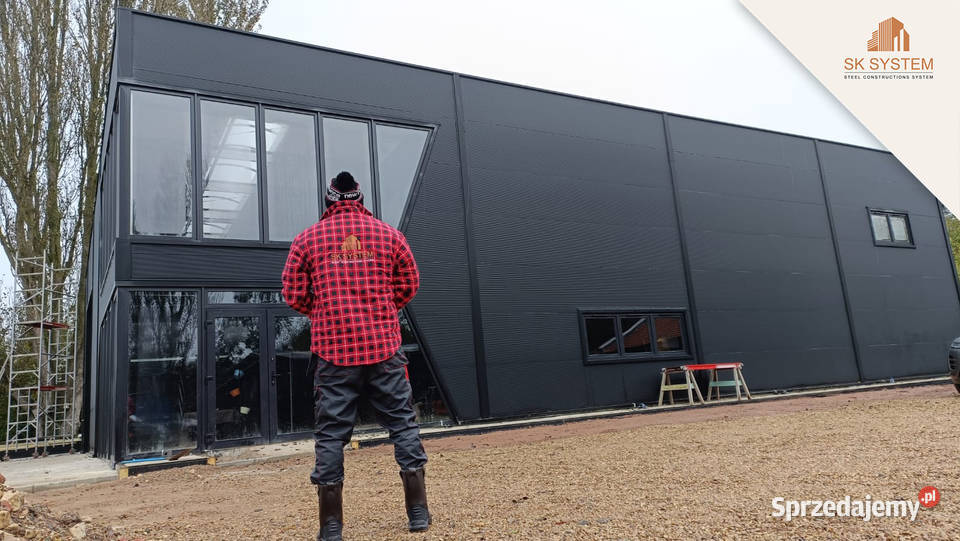 Hala 360 m2 stalowa magazyn warsztat płyta Biskupice Ołoboczne