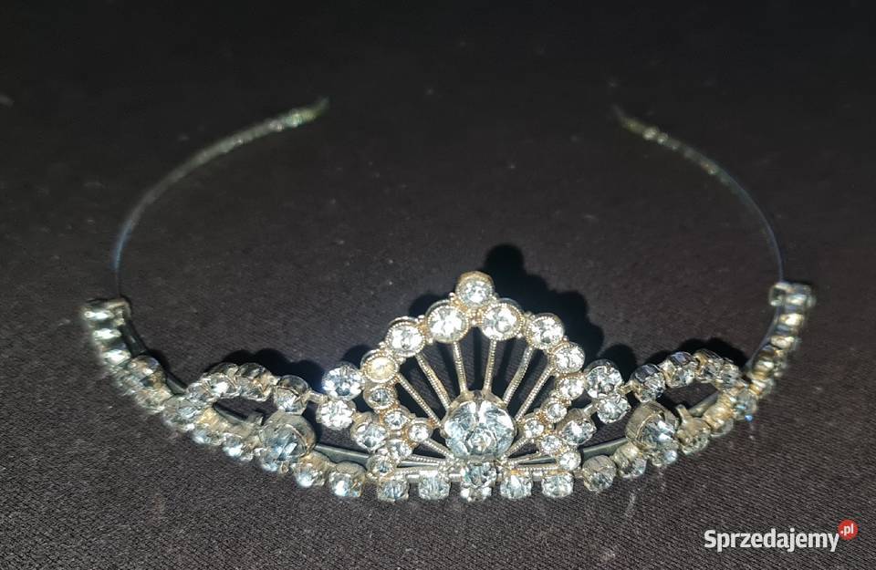 Diadem księżniczki z cyrkoniami Ozdoby Katowice sprzedam