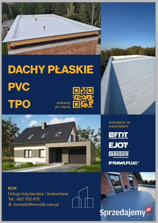 Dachy płaskie PVC Tychy
