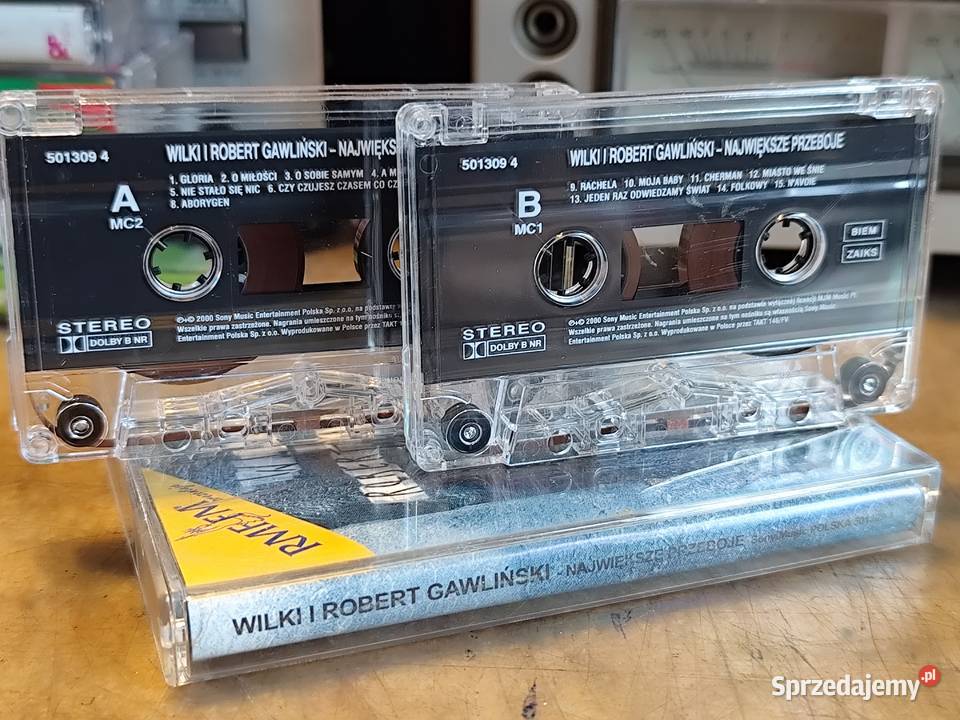2 kasety Wilki i Robert Gawliński Największe Stargard