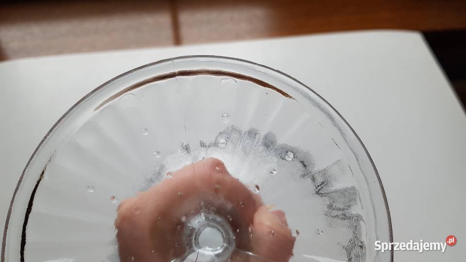 Owocarka Girlandy Ząbkowice szkło PRL Dąbrowa Górnicza