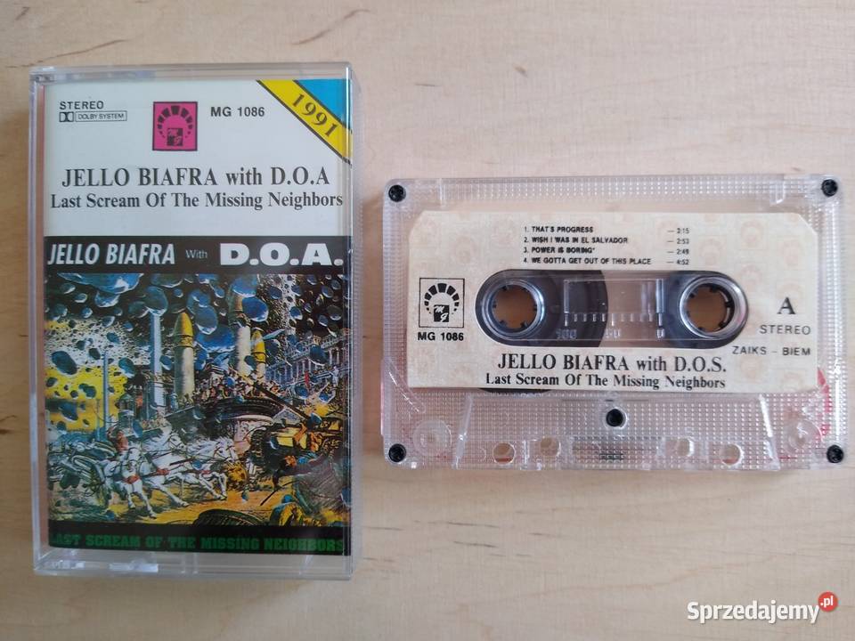 JELLO BIAFRA with DOA Last Scream Of The Missing kaseta Gdańsk
