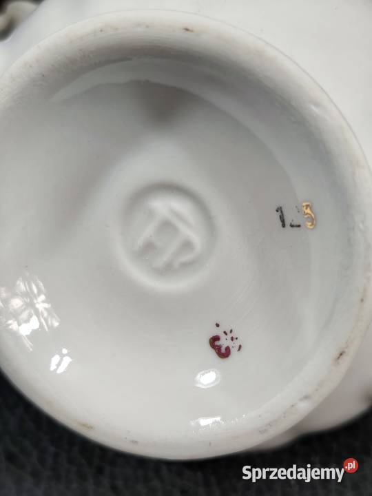Piękna Porcelanowa Cukiernica w Róże FP Zajear