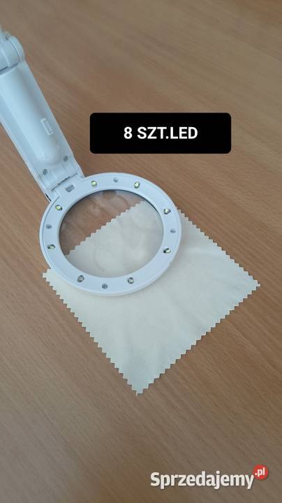 Lupa 8X LED BAT USB LUPKA wielkopolskie Zawory