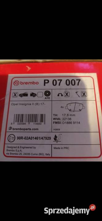 Klocki hamulcowe Brembo osobowe śląskie