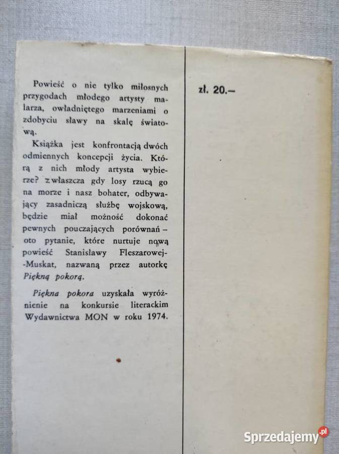 Stanisława FleszarowaMuskat Piękna pokora 1975 Kielce