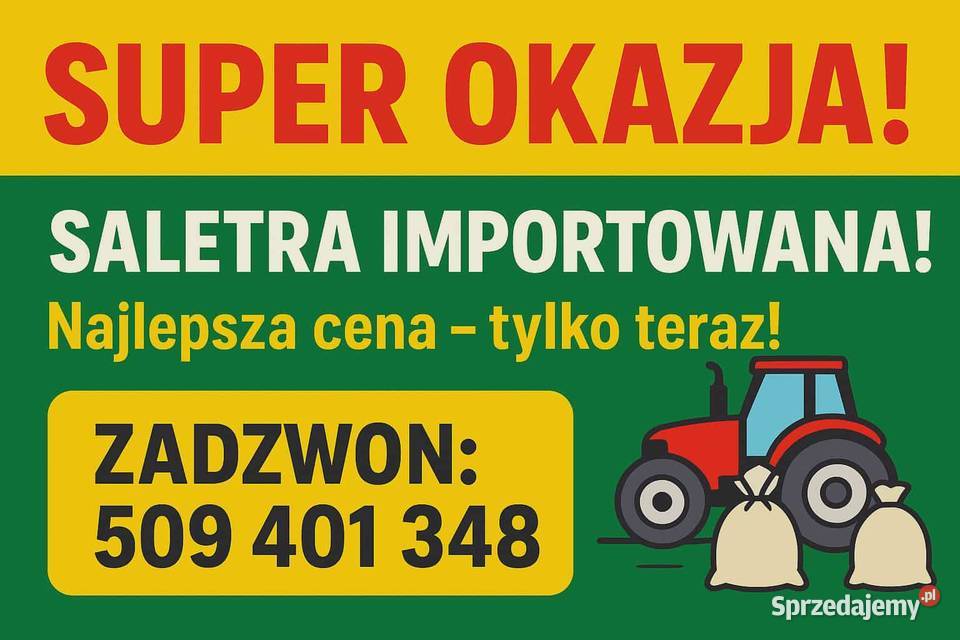 Saletra Importowana super Poryte sprzedam