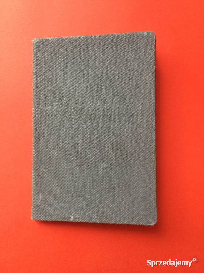 1603 Legitymacja Pracownika 2 Szczecin sprzedam