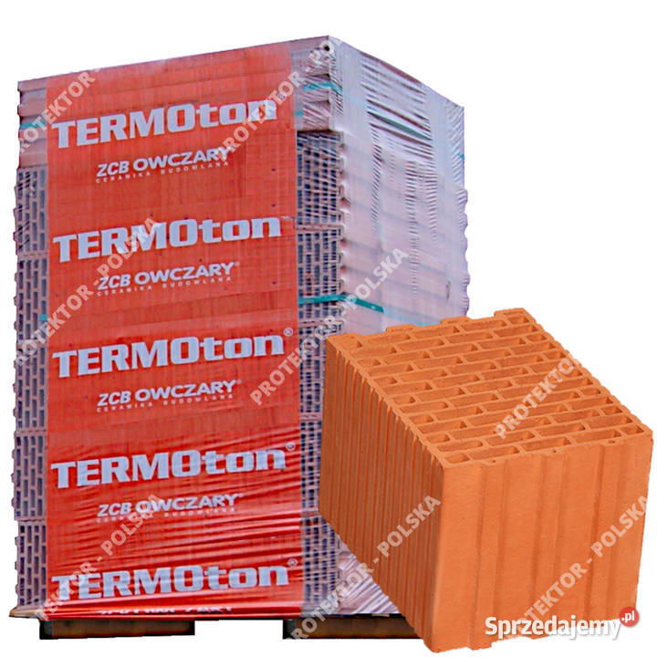 Termoton 25 PW Owczary cegła kratówka pustak Opole