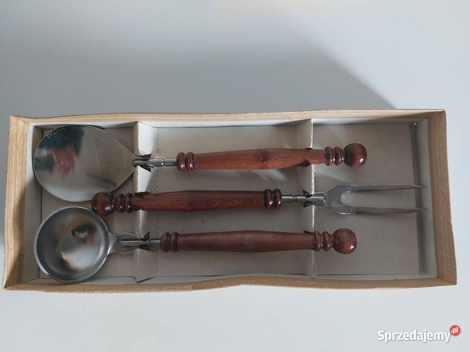 drewniane akcesoria zestaw stołowy do sałatek Pozostałe