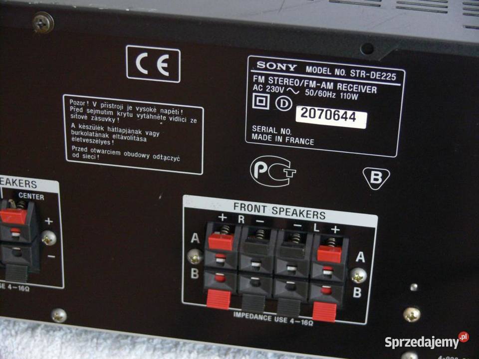 Amplituner Sony STRDE225 sprawny WYSYŁKA podkarpackie