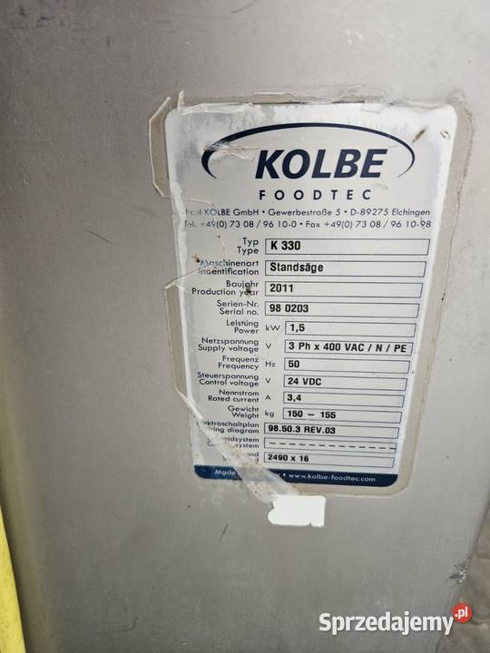 Piła taśmowa do mięsa i kości Kolbe K 330 Krotoszyn sprzedam