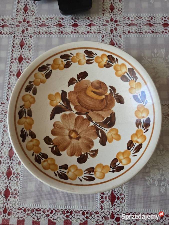 Vintage komplet ceramiki ZF Koło ręcznie mazowieckie Piaseczno