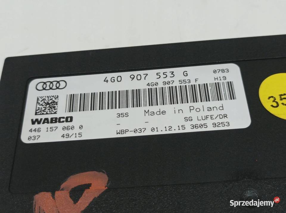 MODUŁ ZAWIESZENIA 4G0907553G Audi A7 I 20102018 osobowe świętokrzyskie