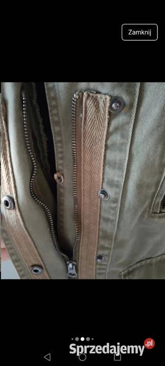Kurtka jeansowa khaki wiatrówka jesień 2YK Krosno
