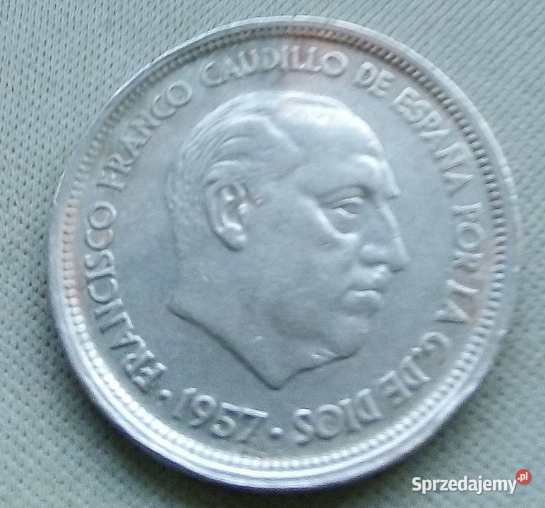 HISZPANIA50 PTAS1957 rFRANCO Legionowo