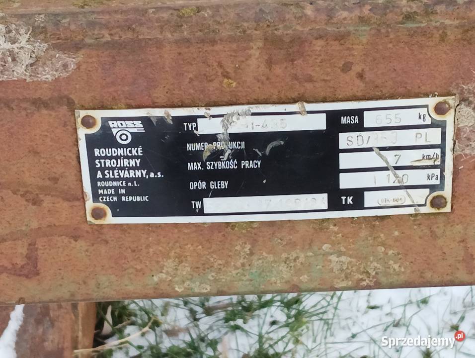 Pług 4 skibowy Stobna