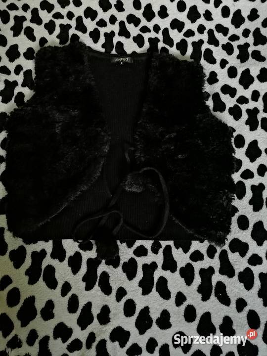 RESERVED kamizelka sweterek futerko kamizela Leszno