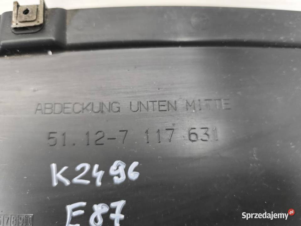 OSLONA POD ZDERZAK TYŁ BMW 1 E87 E81 LIFT 16 wielkopolskie