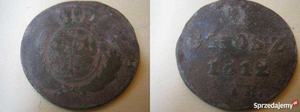 1 Grosz 1812 Księstwo Warszawskie Kraków