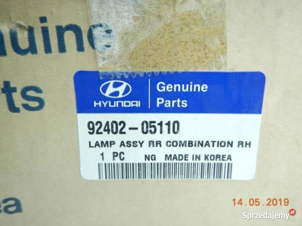 LAMPA LEWA TYLNA TYŁ HYUNDAI ATOS 9805 osobowe