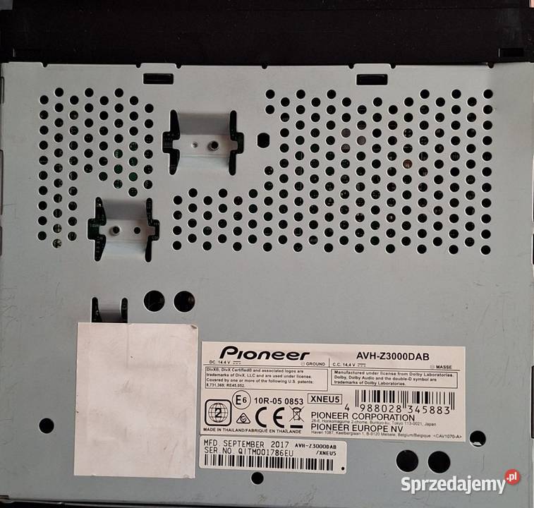 Radio Pioneer AVHZ3000DAB łódzkie Łódź