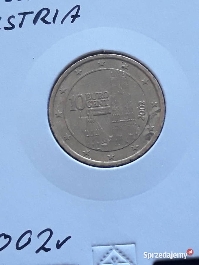 10 Eurocentów Austria 2002 r wielkopolskie Konin sprzedam